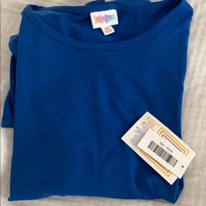 LuLaRoe Irma Solid Blue